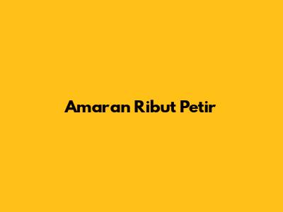 Amaran Ribut Petir