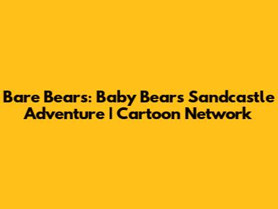 Bare Bears: Baby Bears' Sandcastle Adventure | Cartoon Network