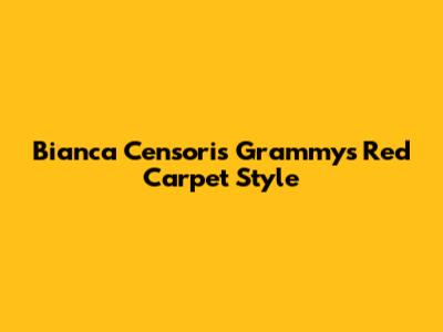 Bianca Censori's Grammys Red Carpet Style