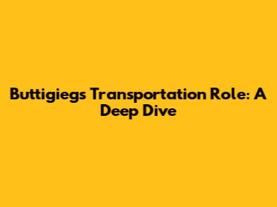Buttigieg's Transportation Role: A Deep Dive
