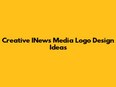 Creative INews Media Logo Design Ideas