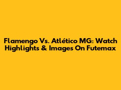 Flamengo Vs. Atlético MG: Watch Highlights & Images On Futemax