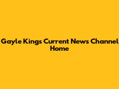 Gayle King's Current News Channel Home