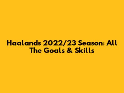 Haaland's 2022/23 Season: All The Goals & Skills