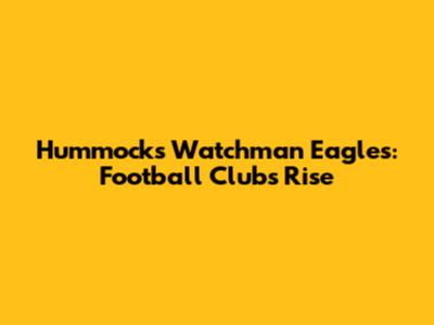 Hummocks Watchman Eagles: Football Club's Rise