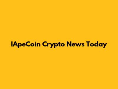 IApeCoin Crypto News Today