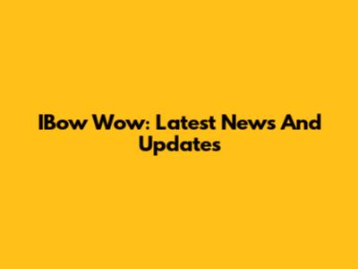 IBow Wow: Latest News And Updates