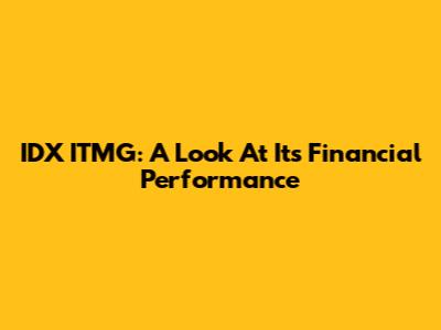 IDX ITMG: A Look At Its Financial Performance