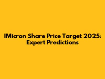 IMicron Share Price Target 2025: Expert Predictions