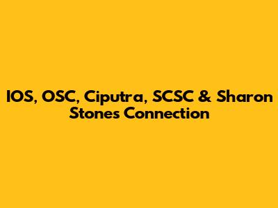 IOS, OSC, Ciputra, SCSC & Sharon Stone's Connection