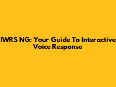 IWRS NG: Your Guide To Interactive Voice Response