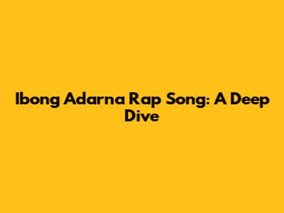 Ibong Adarna Rap Song: A Deep Dive