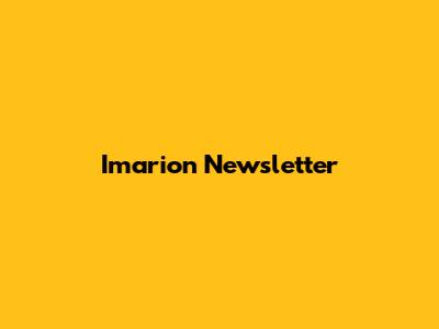 Imarion Newsletter
