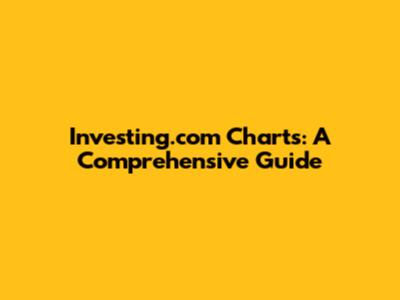 Investing.com Charts: A Comprehensive Guide