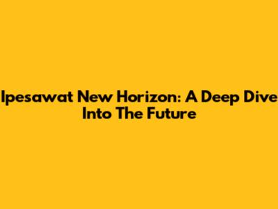 Ipesawat New Horizon: A Deep Dive Into The Future