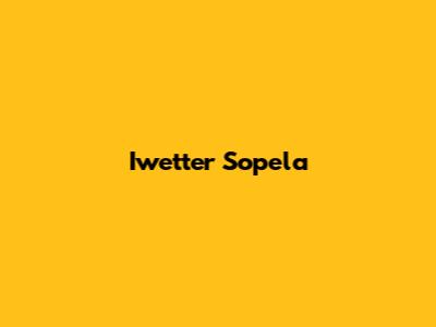 Iwetter Sopela