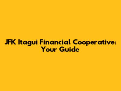 JFK Itagui Financial Cooperative: Your Guide