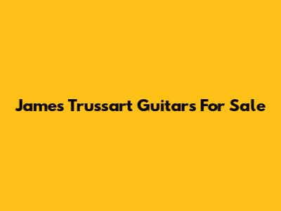 James Trussart Guitars For Sale