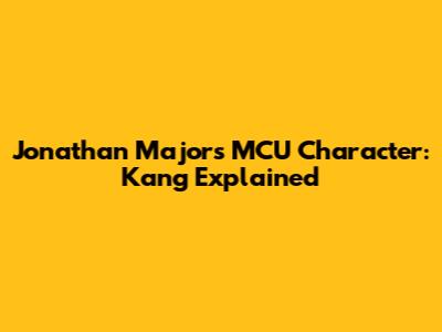 Jonathan Majors' MCU Character: Kang Explained