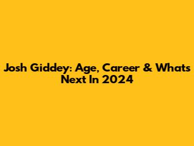 Josh Giddey: Age, Career & What's Next In 2024