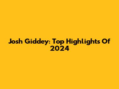 Josh Giddey: Top Highlights Of 2024