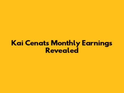 Kai Cenat's Monthly Earnings Revealed