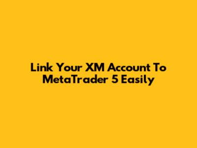 Link Your XM Account To MetaTrader 5 Easily