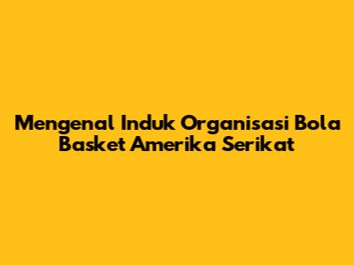 Mengenal Induk Organisasi Bola Basket Amerika Serikat