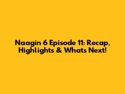 Naagin 6 Episode 11: Recap, Highlights & What's Next!