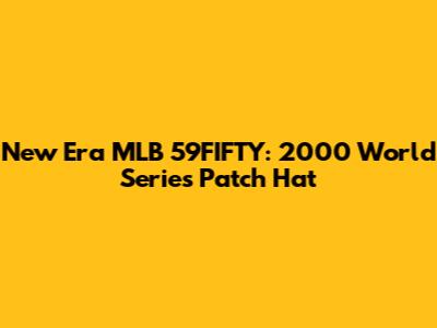 New Era MLB 59FIFTY: 2000 World Series Patch Hat
