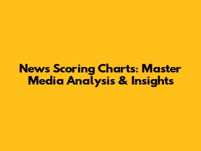 News Scoring Charts: Master Media Analysis & Insights