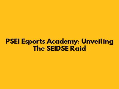 PSEI Esports Academy: Unveiling The SEIDSE Raid