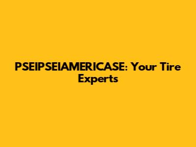PSEIPSEIAMERICASE: Your Tire Experts