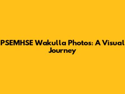 PSEMHSE Wakulla Photos: A Visual Journey