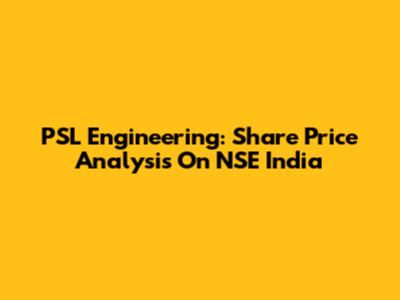 PSL Engineering: Share Price Analysis On NSE India