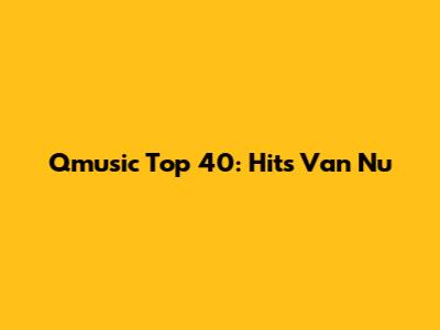 Qmusic Top 40: Hits Van Nu