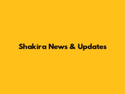 Shakira News & Updates