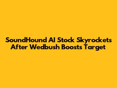 SoundHound AI Stock Skyrockets After Wedbush Boosts Target