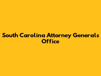 South Carolina Attorney General's Office