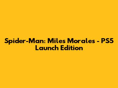 Spider-Man: Miles Morales - PS5 Launch Edition