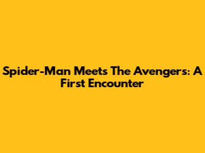 Spider-Man Meets The Avengers: A First Encounter