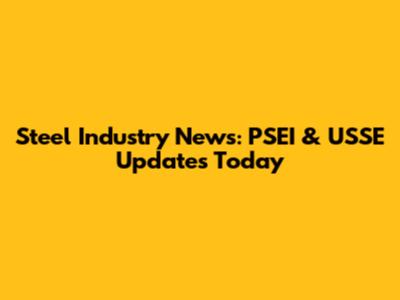Steel Industry News: PSEI & USSE Updates Today