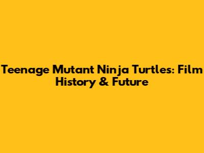 Teenage Mutant Ninja Turtles: Film History & Future