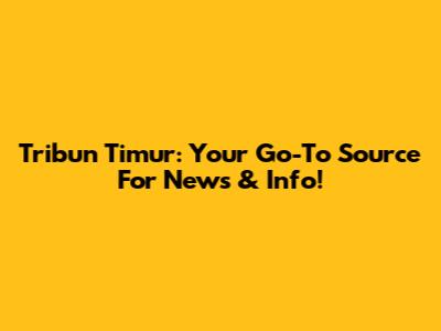 Tribun Timur: Your Go-To Source For News & Info!