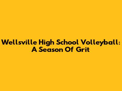 Wellsville High School Volleyball: A Season Of Grit